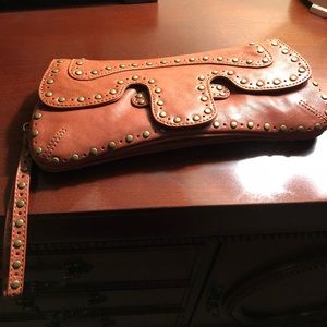 Kooba Clutch bag with decorative brass studs!